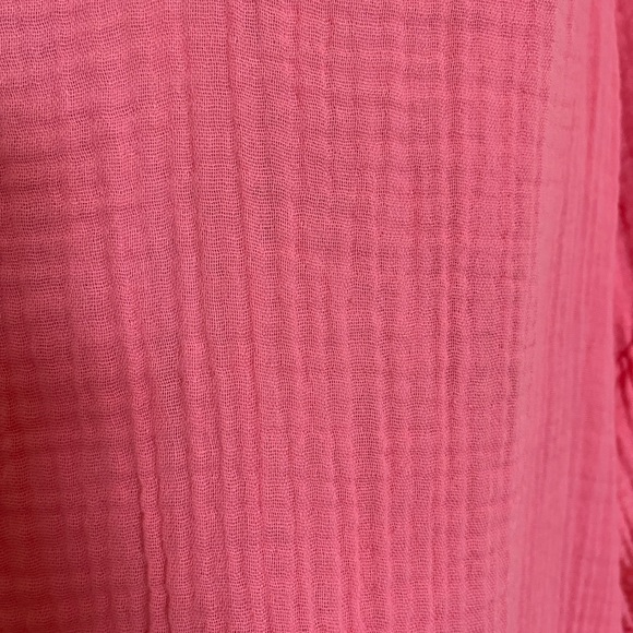 Michael Stars Coral Soft Gauze Blouse with Ruffle Sleeves - Picture 10 of 14